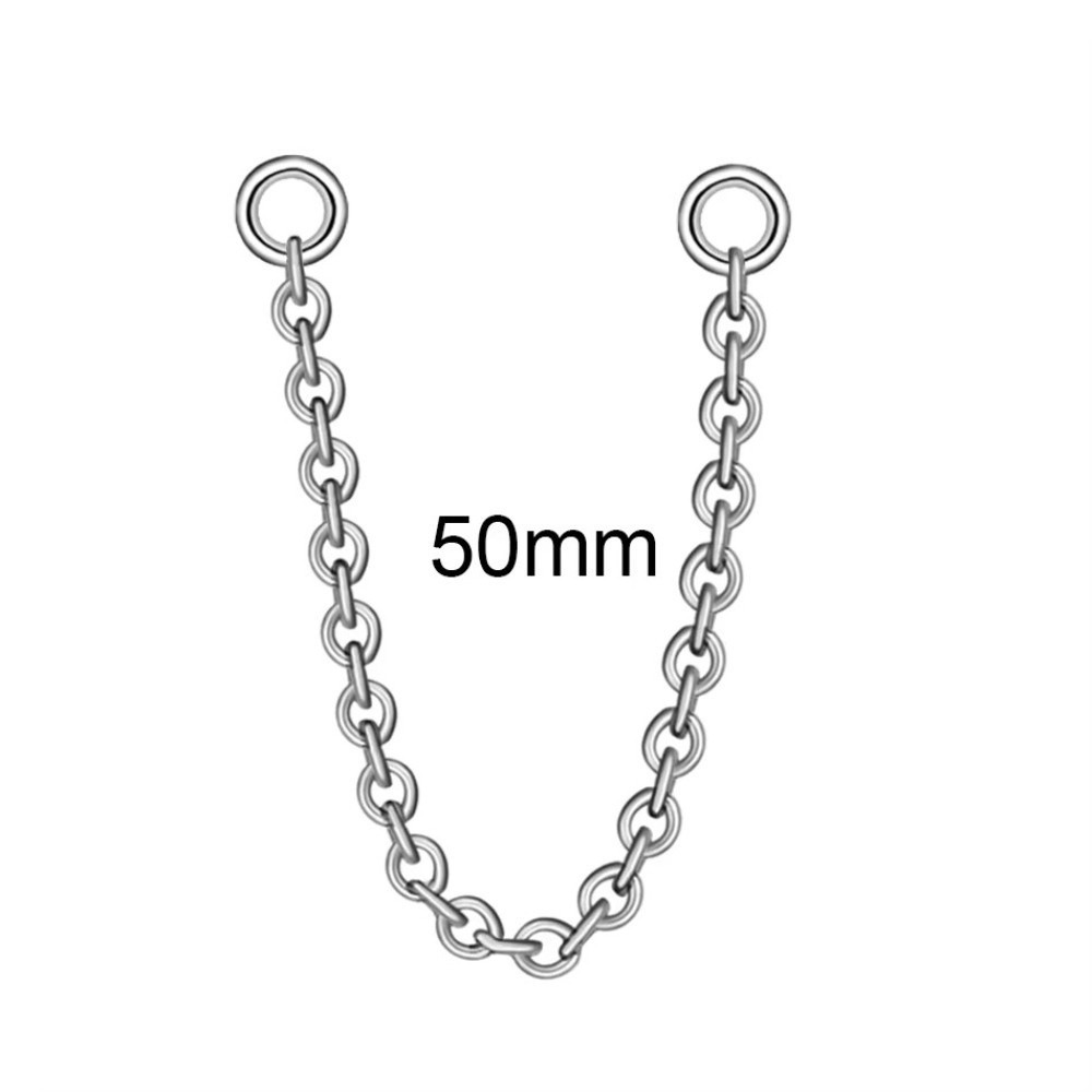 Body Jewelry Labret - Fashion Titanium Nose Chain Three Layer