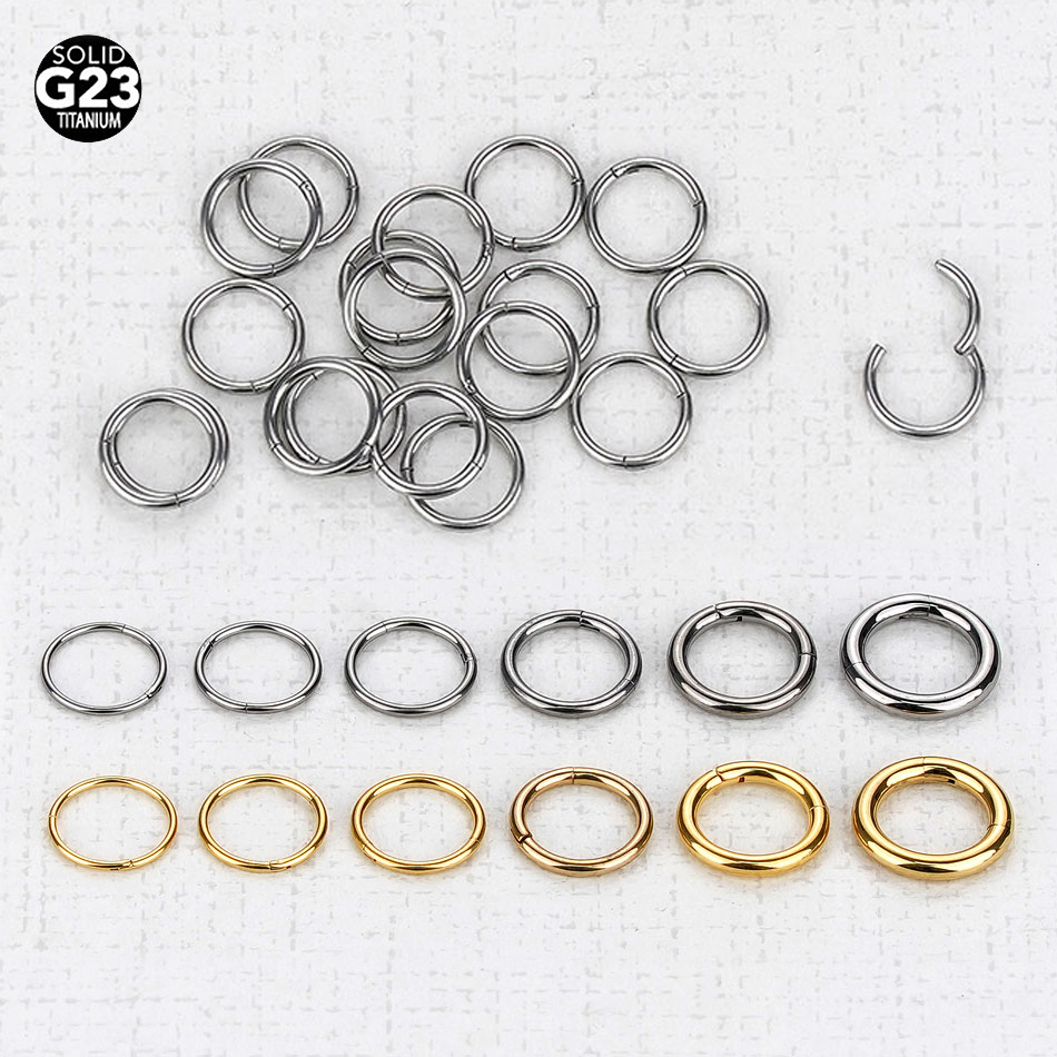 Helix Cartilage Ring - 1Pc G23 Titanium Hinged Segment Nose