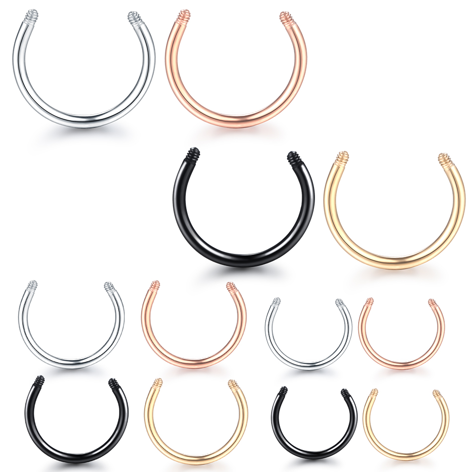 Body Jewelry Replacement Ball - 100pcs/lot Screw Circular Barbell Parts Horseshoe