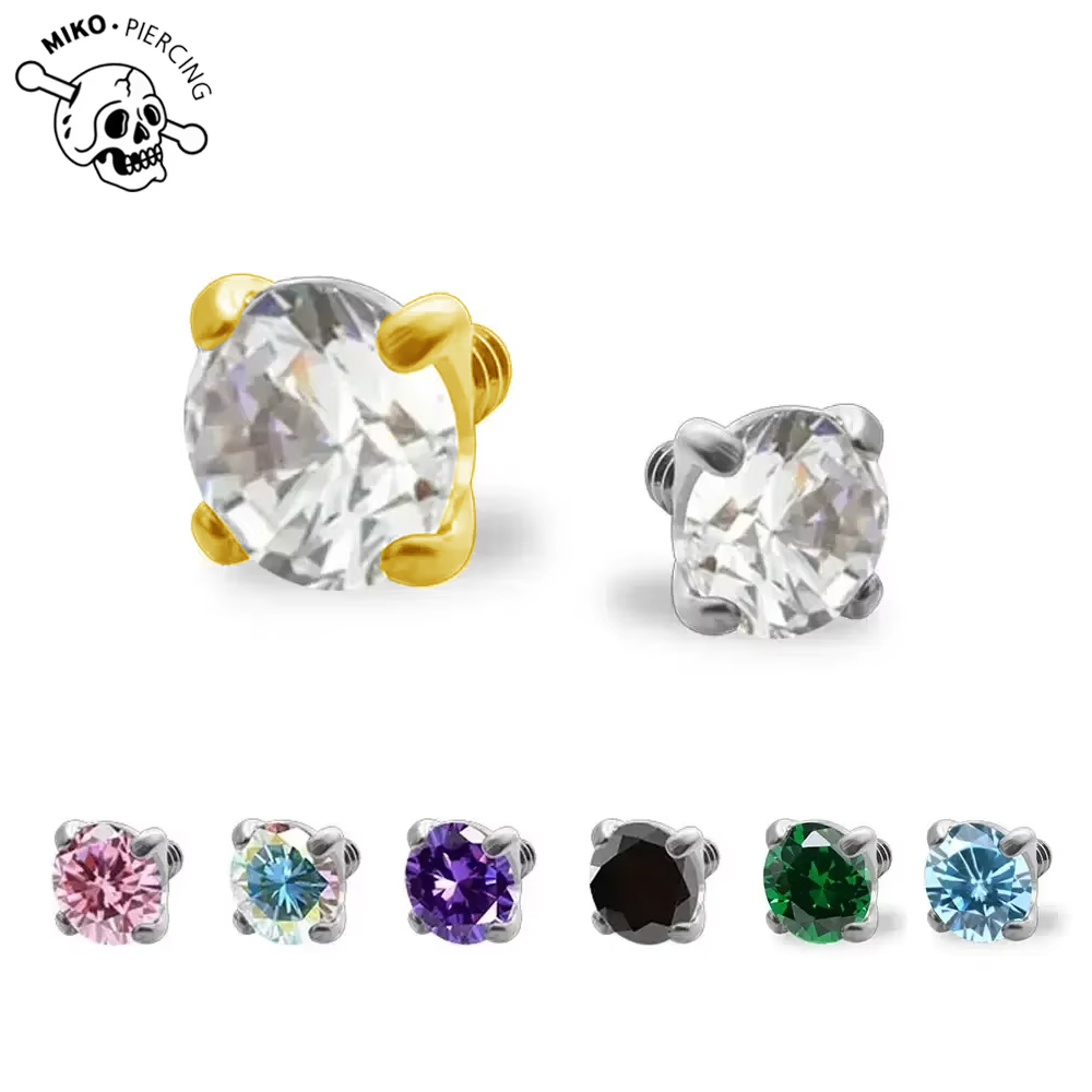 Body Jewelry Implant Grade Titanium - 10pcs G23 Implant Grade Titanium 16G