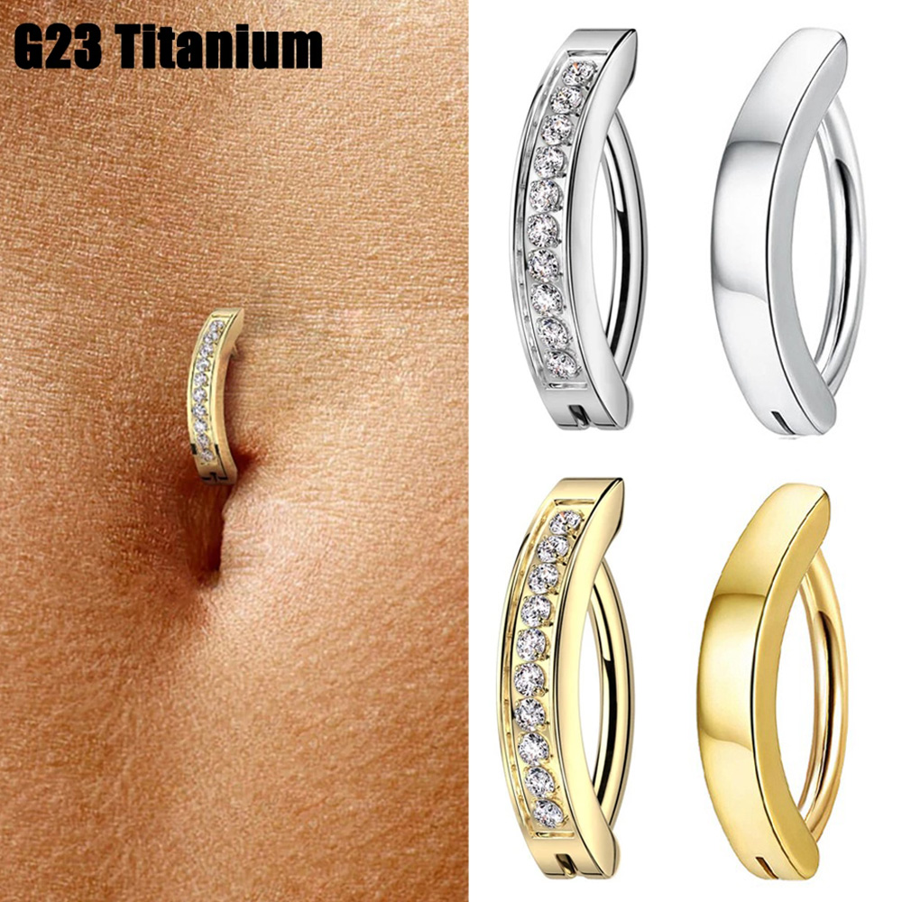 Body Jewelry Implant Grade Titanium - 1PC Implant Grade G23 Titanium Cz