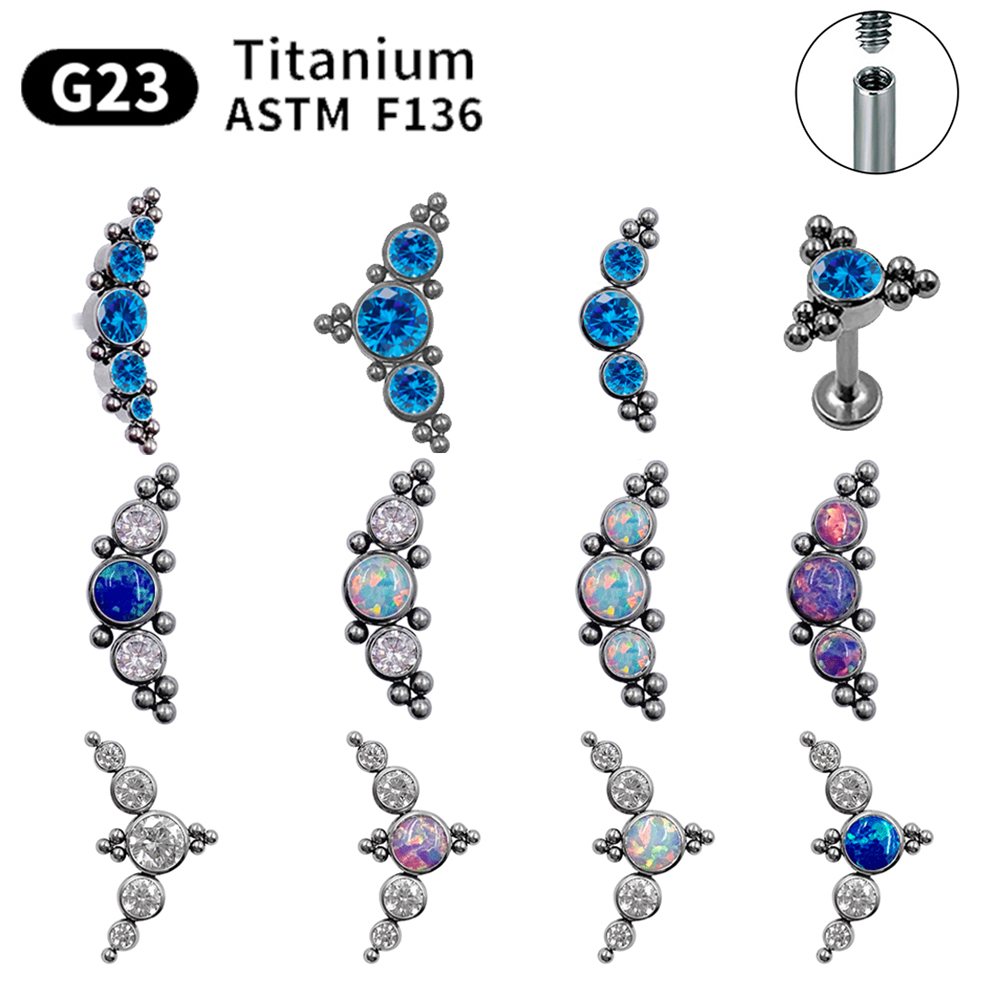 Body Jewelry Labret - G23 Titanium stud earrings for women