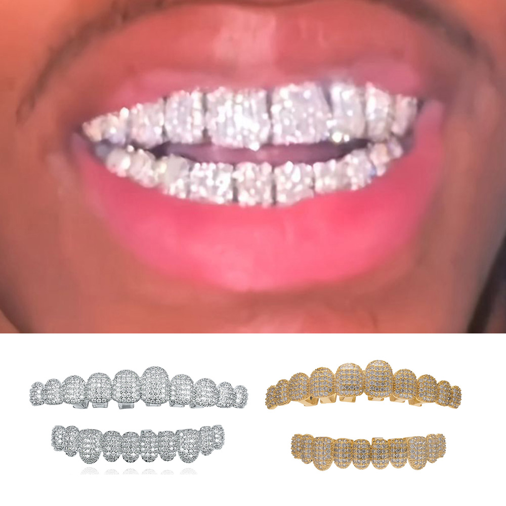 Body Jewelry Men - YOUNGX 10/10 Top Bottom Iced Out