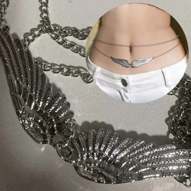 Body Jewelry For Women - Double Layer Wings Angel Waist Chain