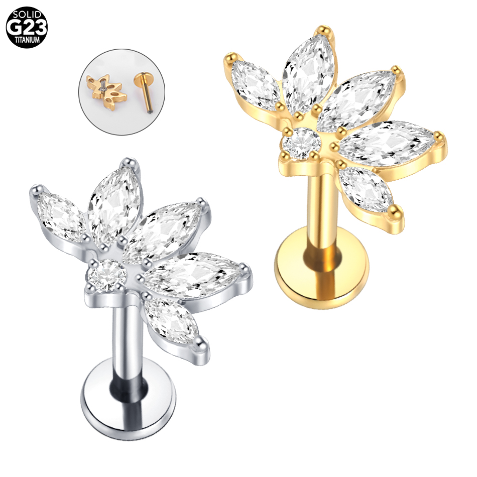 1/5pcs Implant Grade Titanium  - Body Jewelry Labret review and price