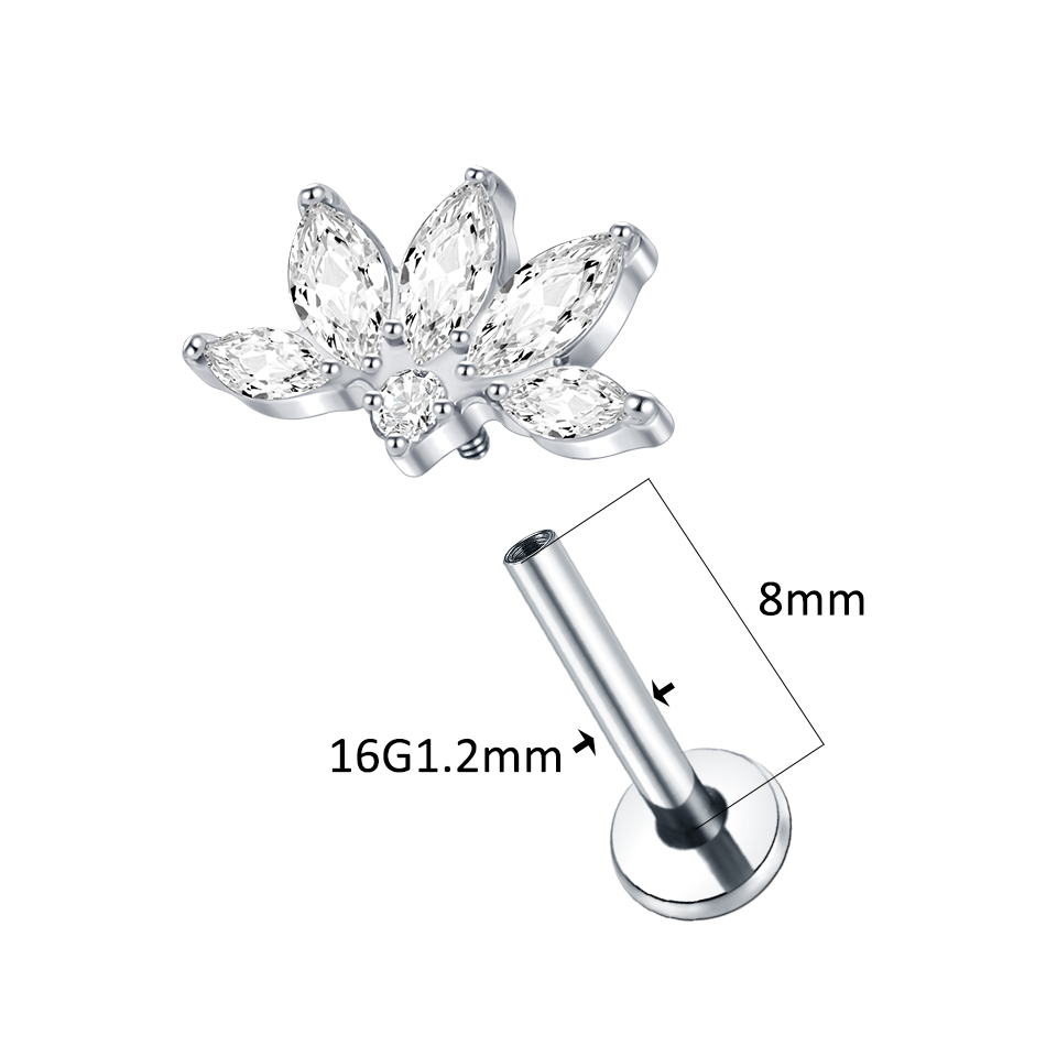 1/5pcs Implant Grade Titanium  - Body Jewelry Labret review and price