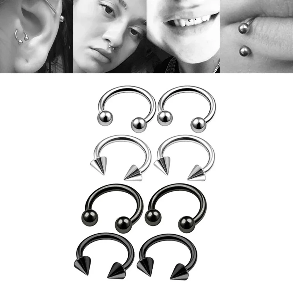 Punk C Shape Steel Nose Ring H - Helix Cartilage Ring review and price
