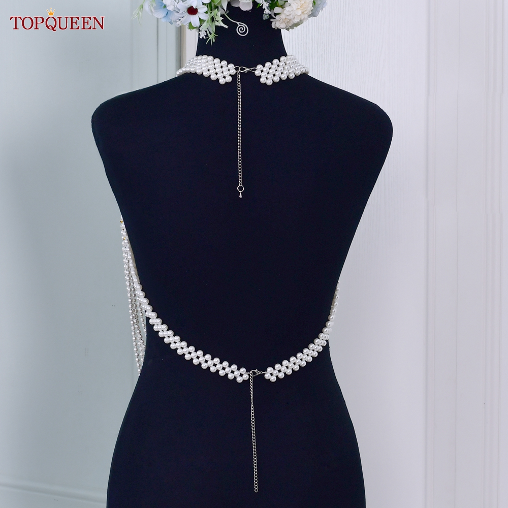 TOPQUEEN VG48 Bride Vest Cape  - Body Jewelry Vest review and price