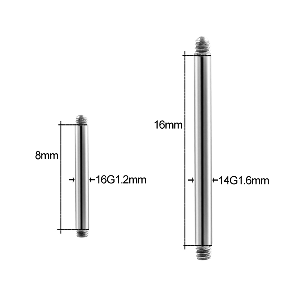 10pcs/Lot Titanium Thread Barb - Body Jewelry Replacement Ball review and price