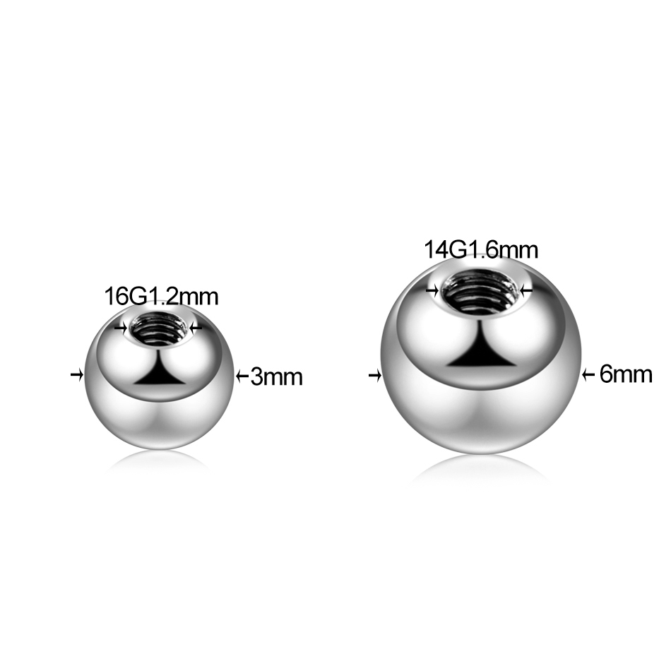 10pcs/Lot Titanium Thread Barb - Body Jewelry Replacement Ball review and price