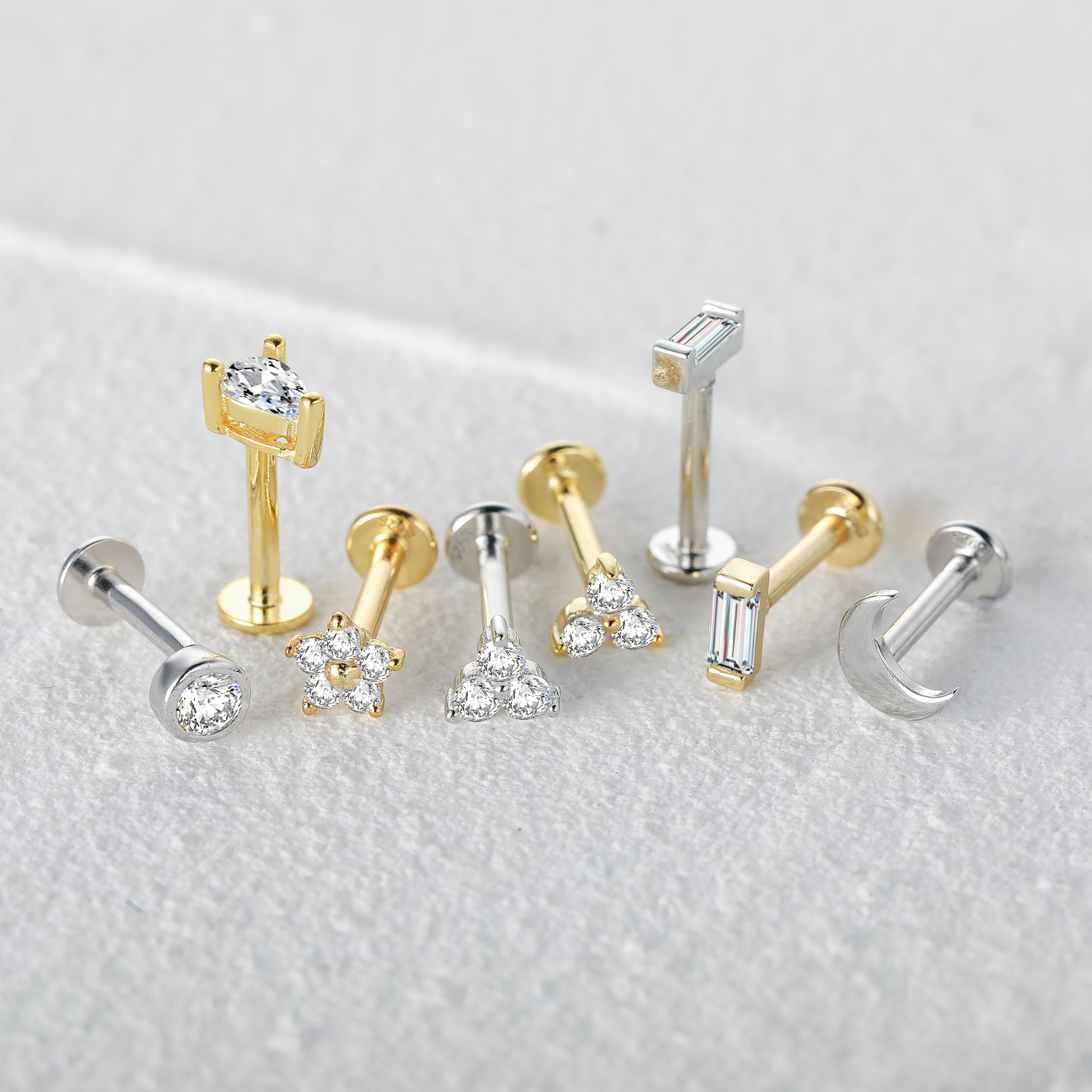Aide 925 Sterling Silver Zirco - Helix Cartilage Ring review and price