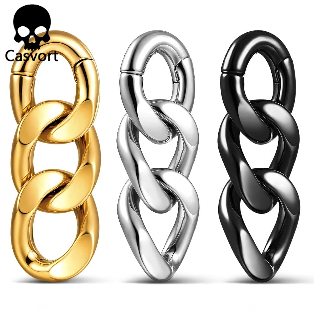 Casvort 2PCS 4mm 6G Chain Ear  - Body Jewelry Hangers review and price