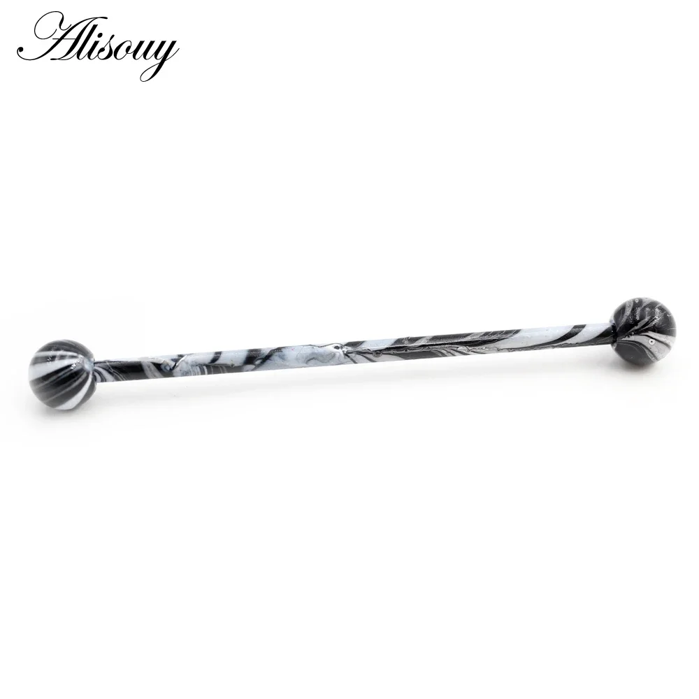 Alisouy 2PC Long Straight Stai - Body Jewelry Industrial review and price