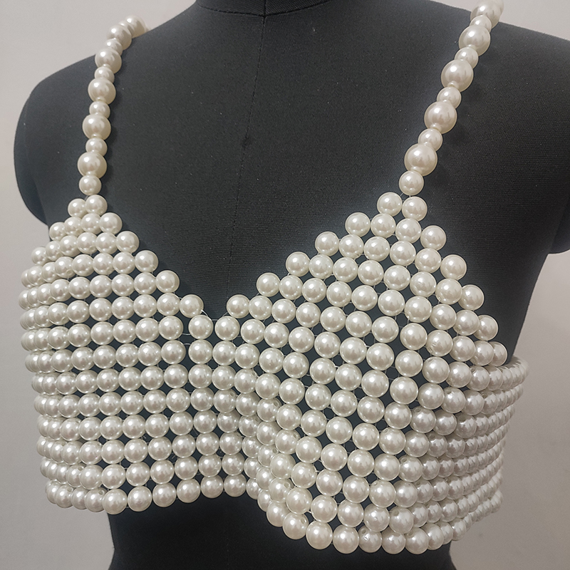 Winter Women's Handmade Pearl  - Body Jewelry Vest review and price