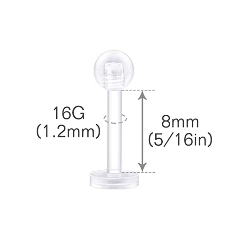 Clear Flexible Forwards Helix  - Helix Cartilage Ring review and price