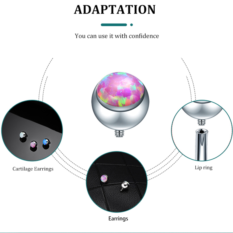 G23 Titanium Piercing Labret L - Body Jewelry Replacement Ball review and price