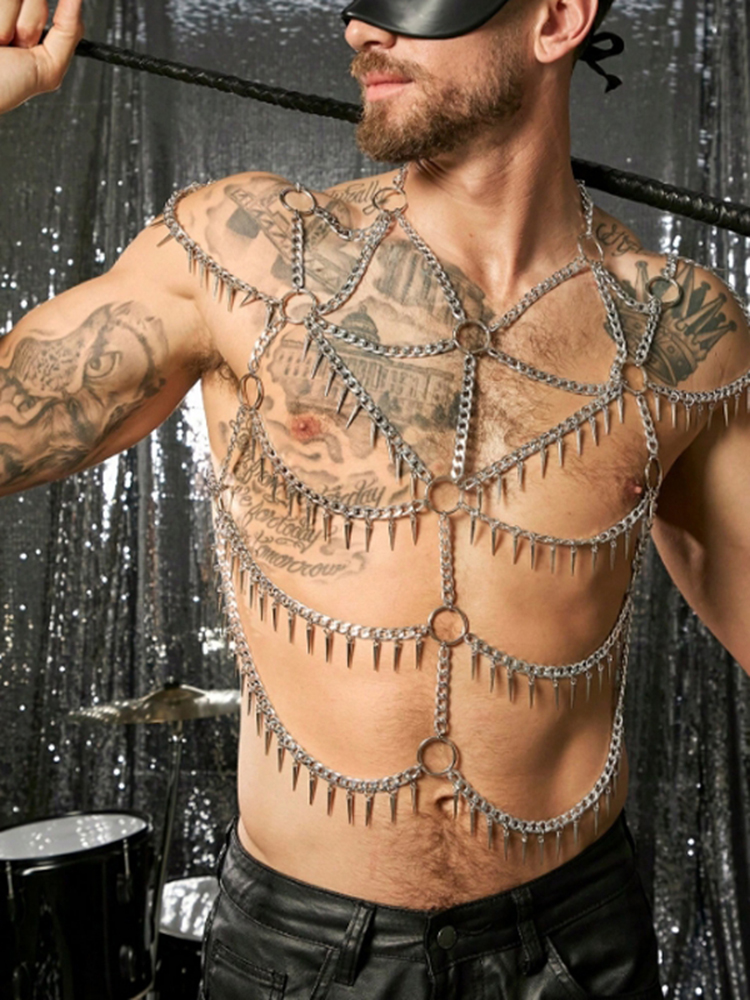 Tassels Chain Body Shoulder Se - Body Jewelry Men review and price