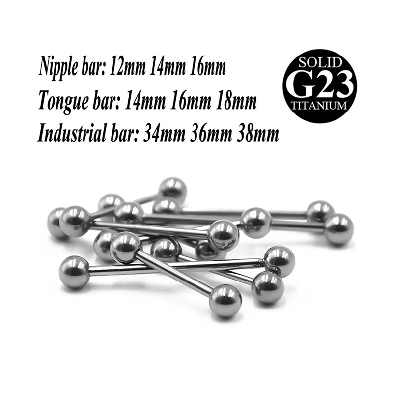2PCS G23 Titanium Tongue Pierc - Body Jewelry Industrial review and price
