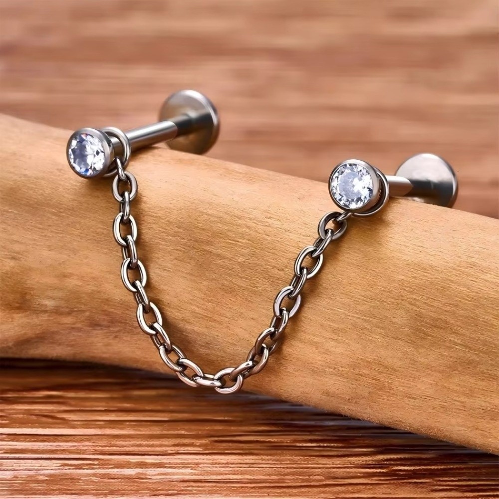 Fashion Titanium Nose Chain Th - Body Jewelry Labret review and price