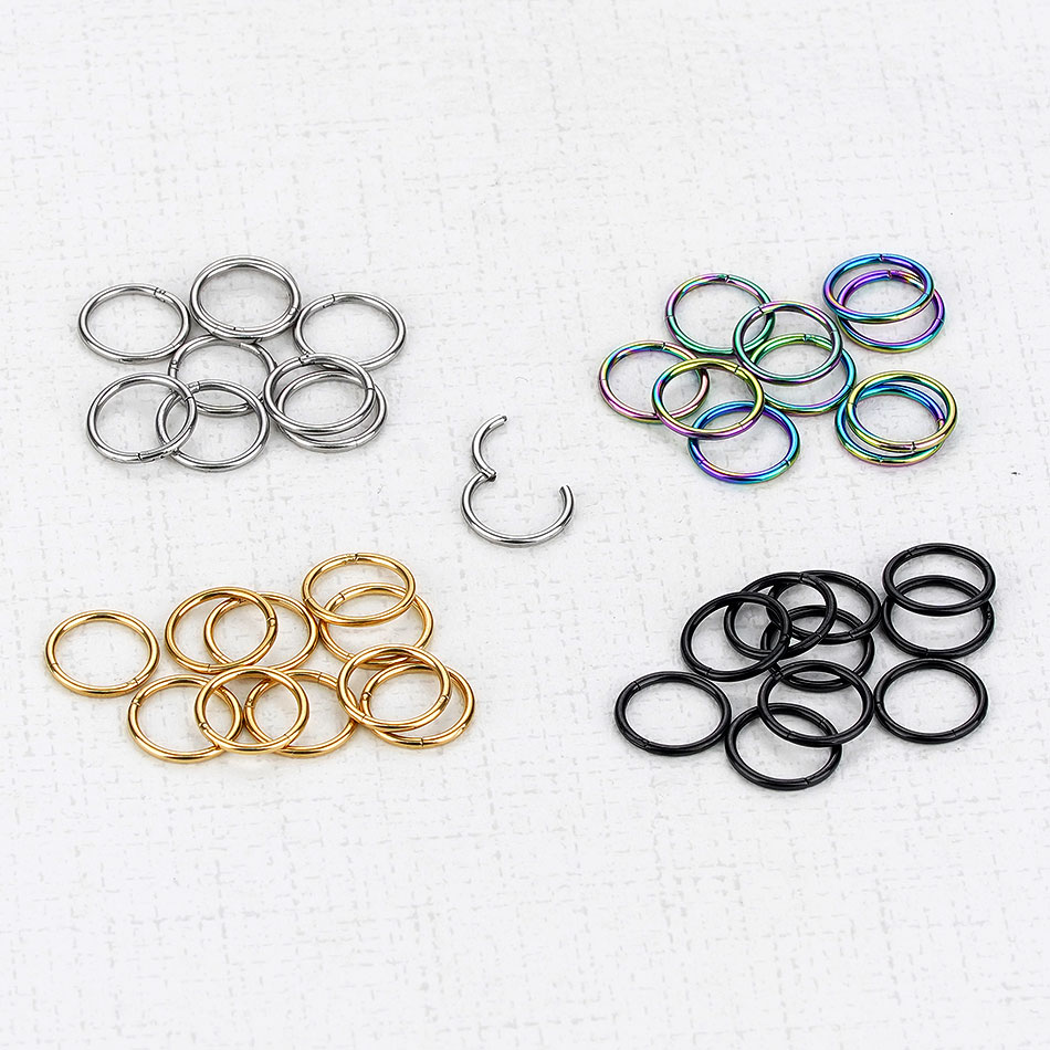 1Pc G23 Titanium Hinged Segmen - Helix Cartilage Ring review and price