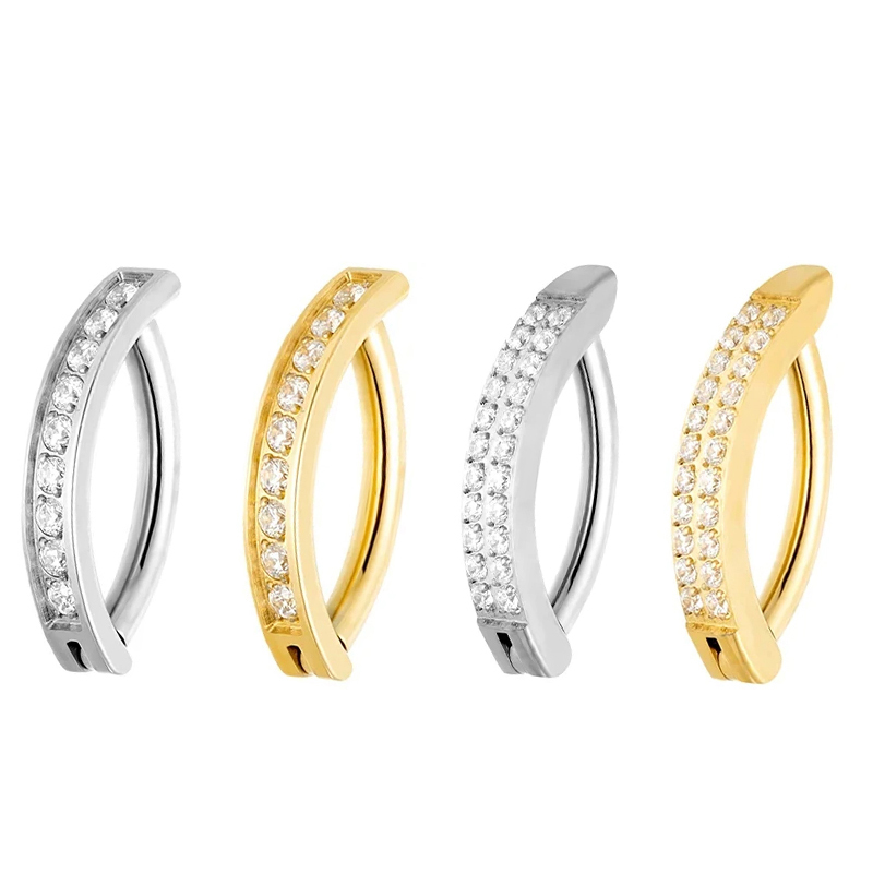 1PC G23 Titanium Cubic Zircon  - Body Jewelry Implant Grade Titanium review and price