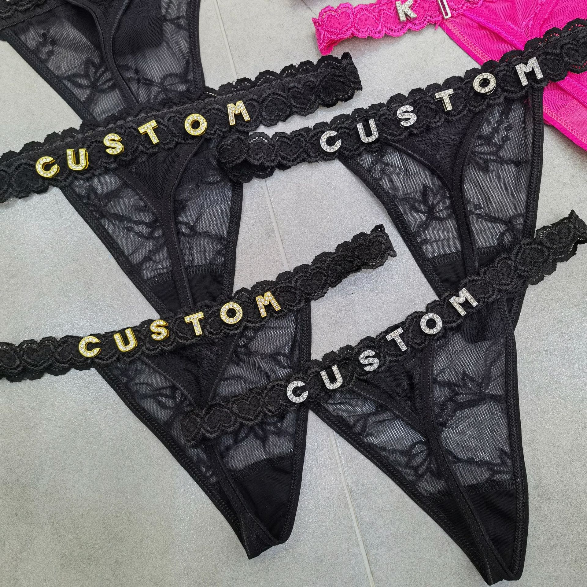 Customize Thongs Crystal Name  - Body Jewelry For Women review and price