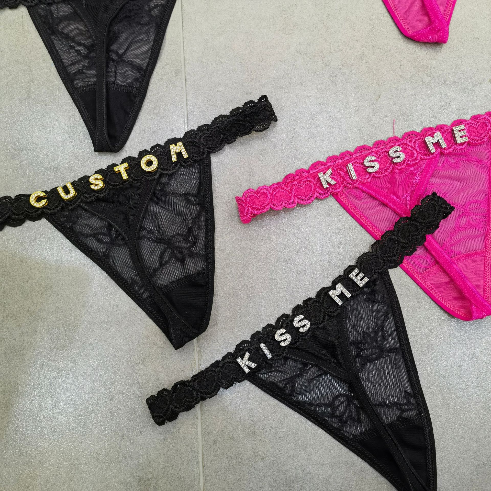 Customize Thongs Crystal Name  - Body Jewelry For Women review and price