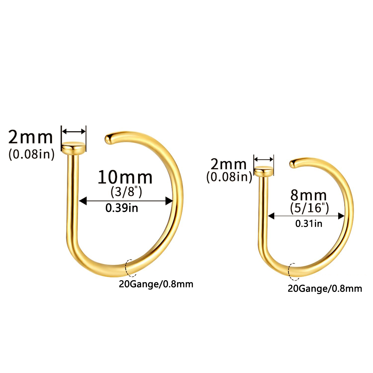 Fake Nose Ring Hoop Lip Labret - Body Jewelry Labret review and price