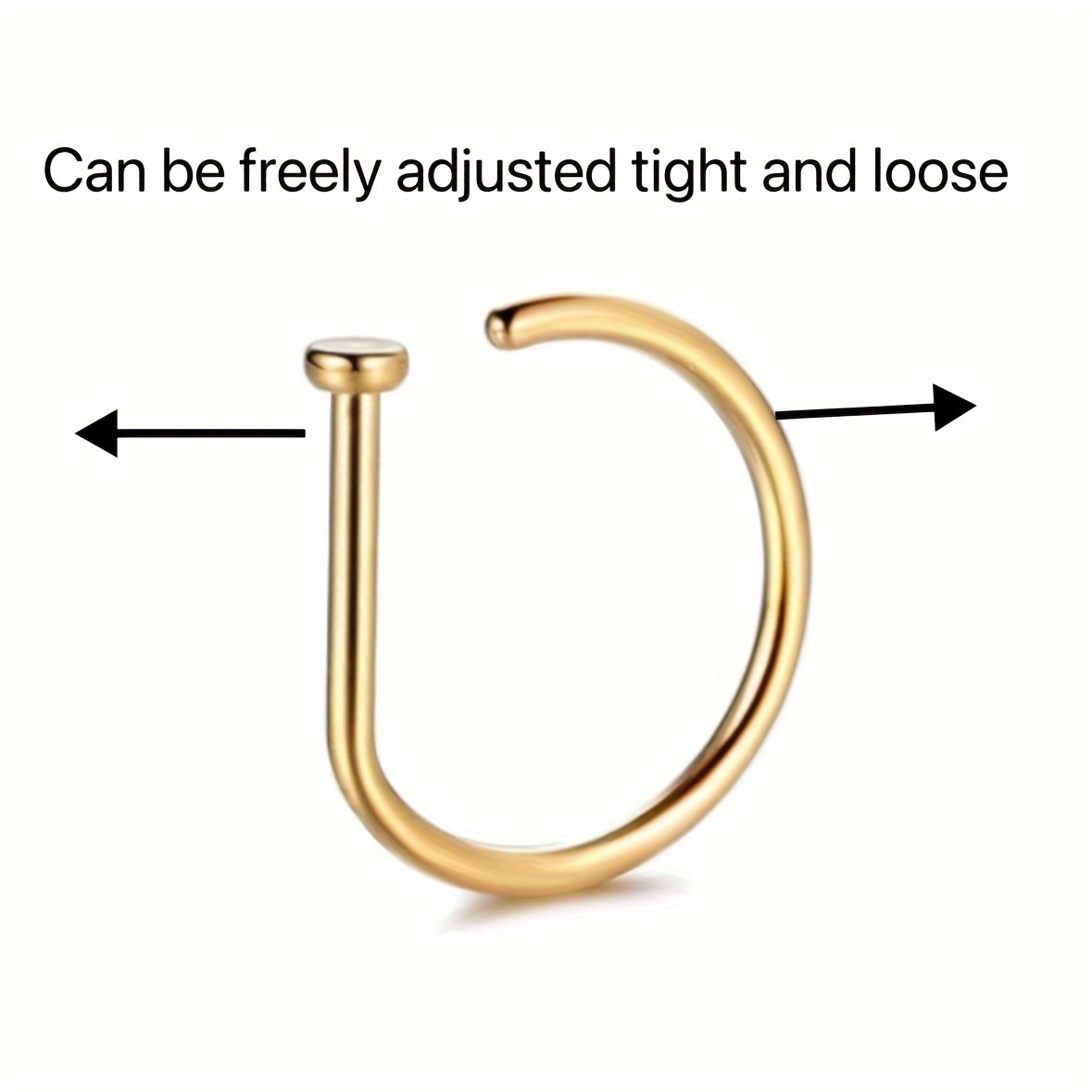 Fake Nose Ring Hoop Lip Labret - Body Jewelry Labret review and price