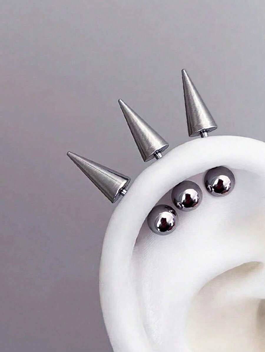 3pcs Stainless Steel Spike Hel - Helix Cartilage Ring review and price