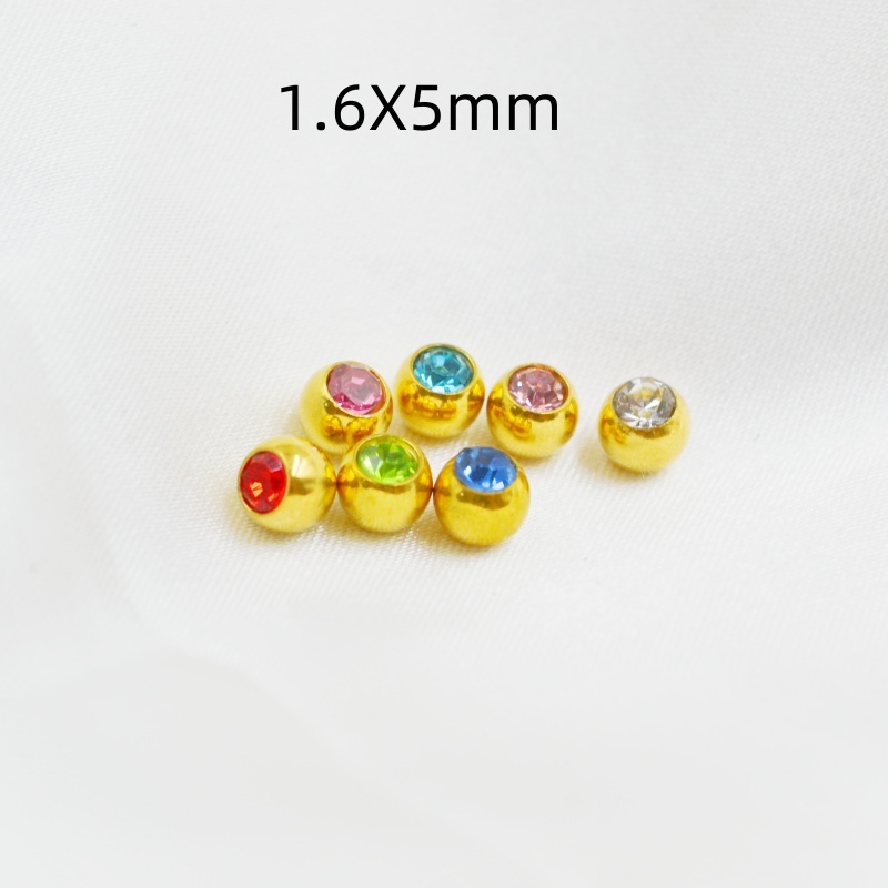 50pcs/lot Crystal Gems Ball Re - Body Jewelry Replacement Ball review and price