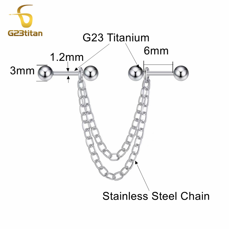 16G Industrial Earrings With C - Body Jewelry Industrial review and price