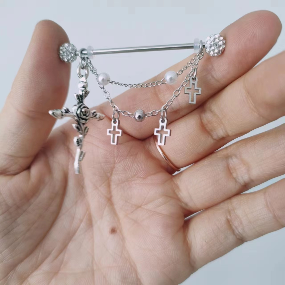 1PC Industrial Scaffold Barbel - Body Jewelry Industrial review and price