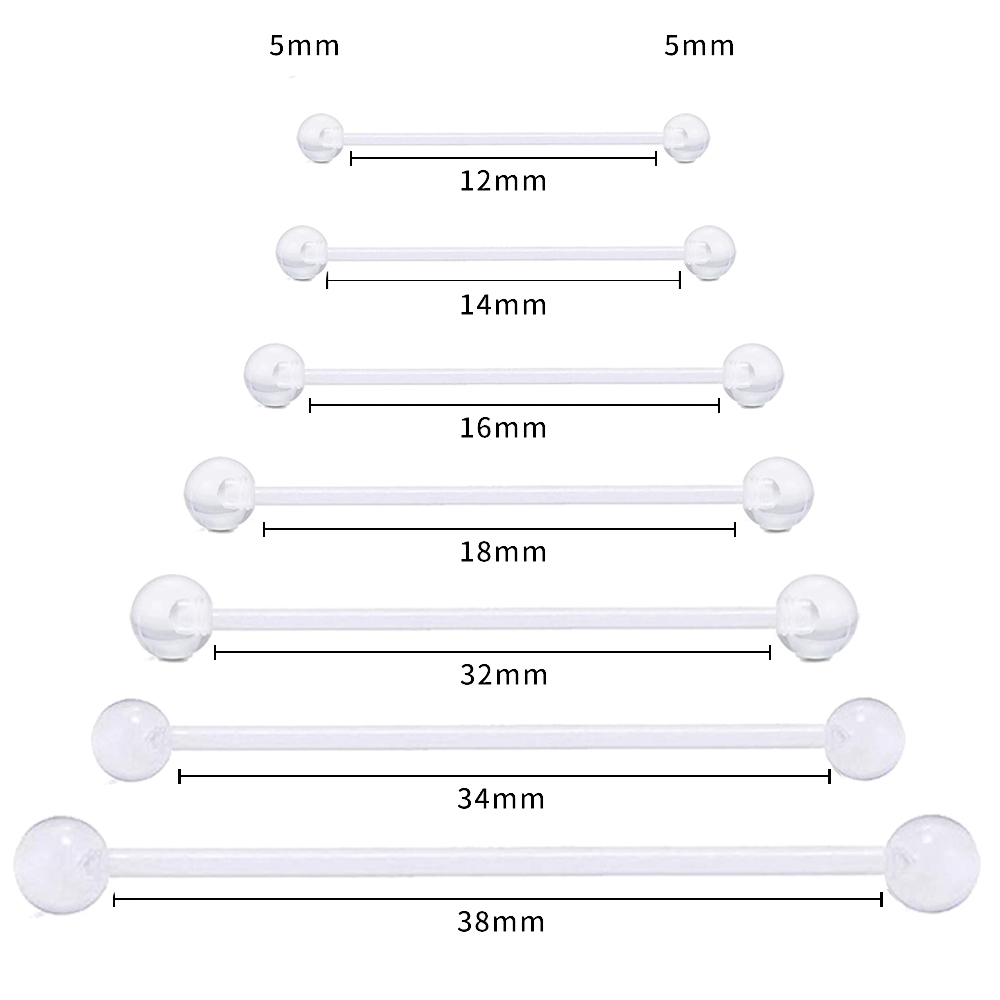 5Pcs Set Body Piercing Jewelry - Body Jewelry Industrial review and price