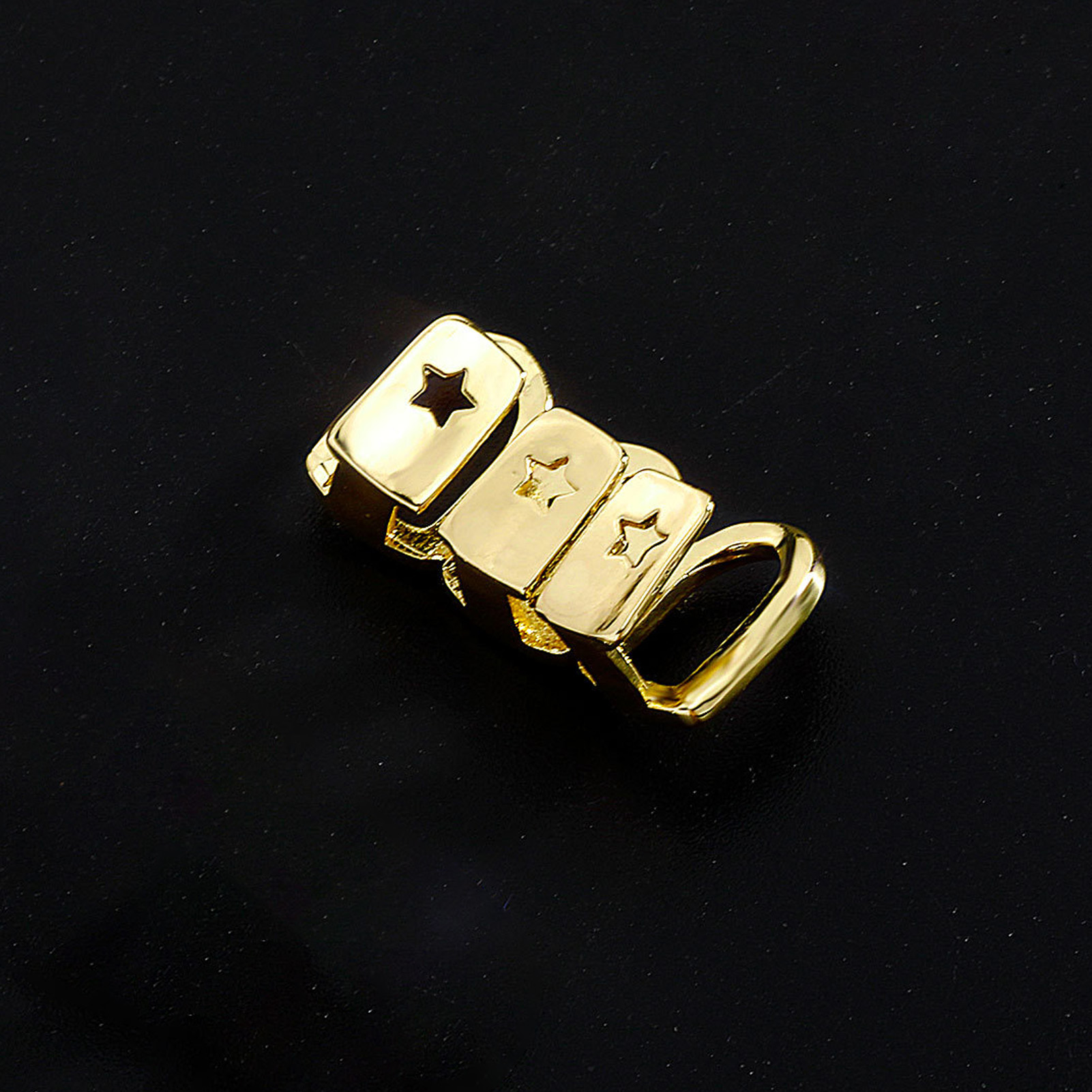 Rhinestone Teeth Cover Gold Pl - Body Jewelry Labret review and price