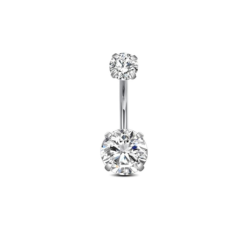 Sparkling cubic zirconia belly - Body Jewelry Labret review and price