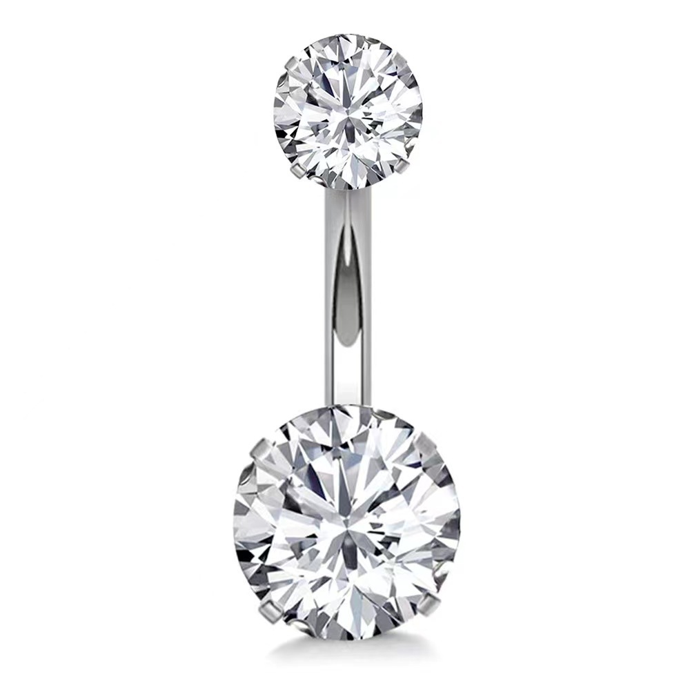 Sparkling cubic zirconia belly - Body Jewelry Labret review and price
