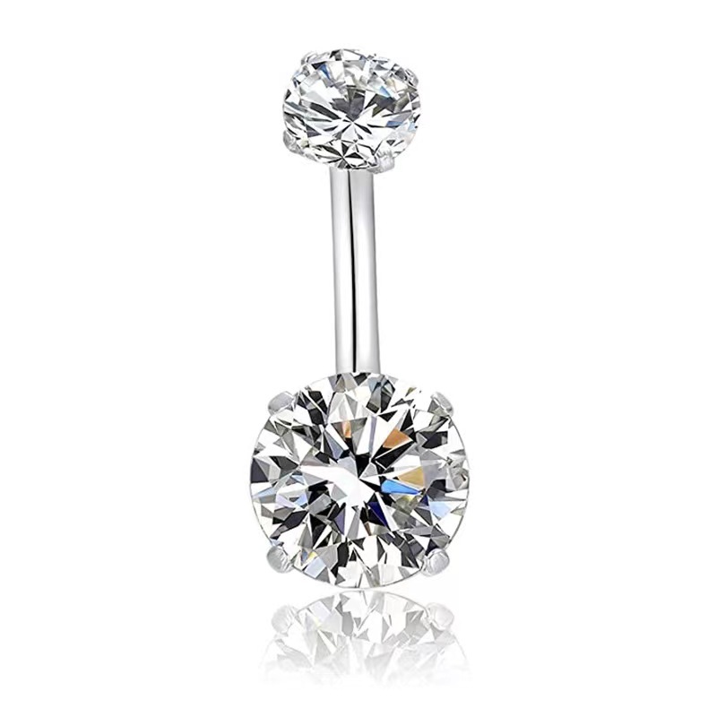 Sparkling cubic zirconia belly - Body Jewelry Labret review and price