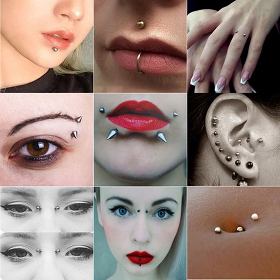 100pcs/lot Steel Earring Barbe - Body Jewelry Replacement Ball review and price