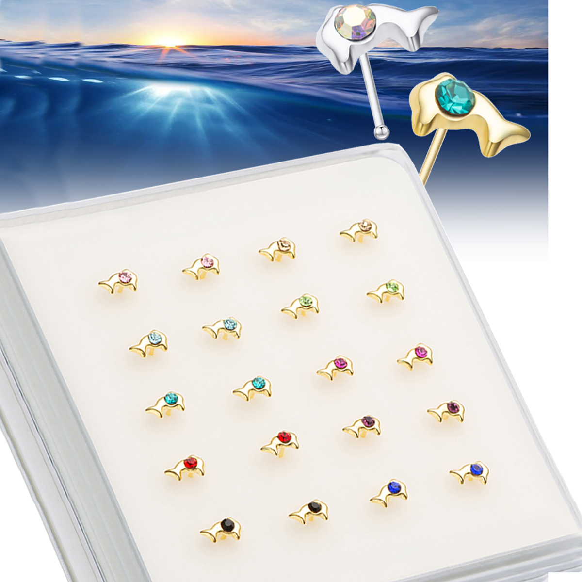 925 Sterling Silver Mini Cute  - Body Jewelry Metal Types review and price