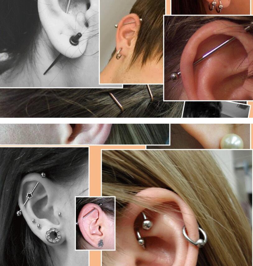 2 Pieces 0.8mm Stainless Steel - Body Jewelry Industrial review and price