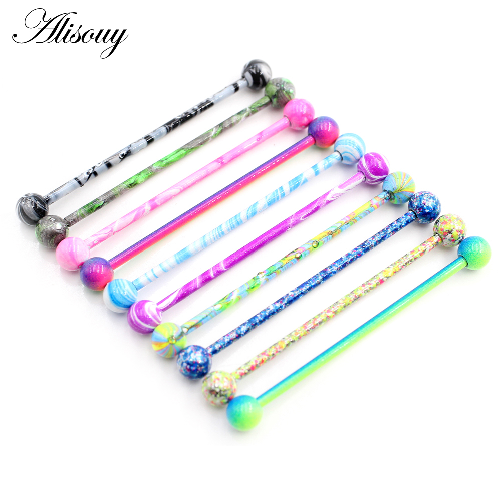 Alisouy 2PC Candy Baking Paint - Body Jewelry Industrial review and price