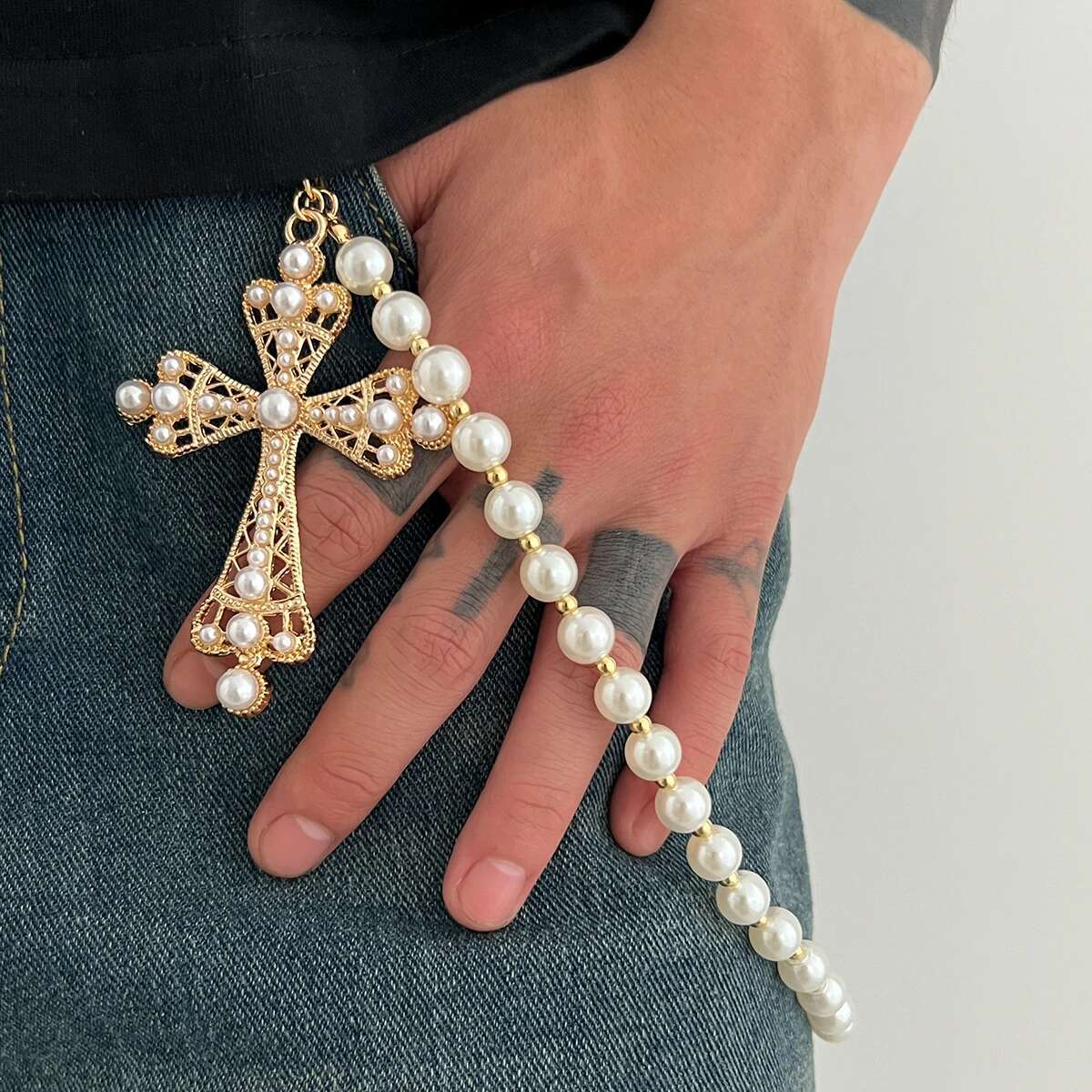 KunJoe Hip Hop Big Jesus Cross - Body Jewelry Men review and price