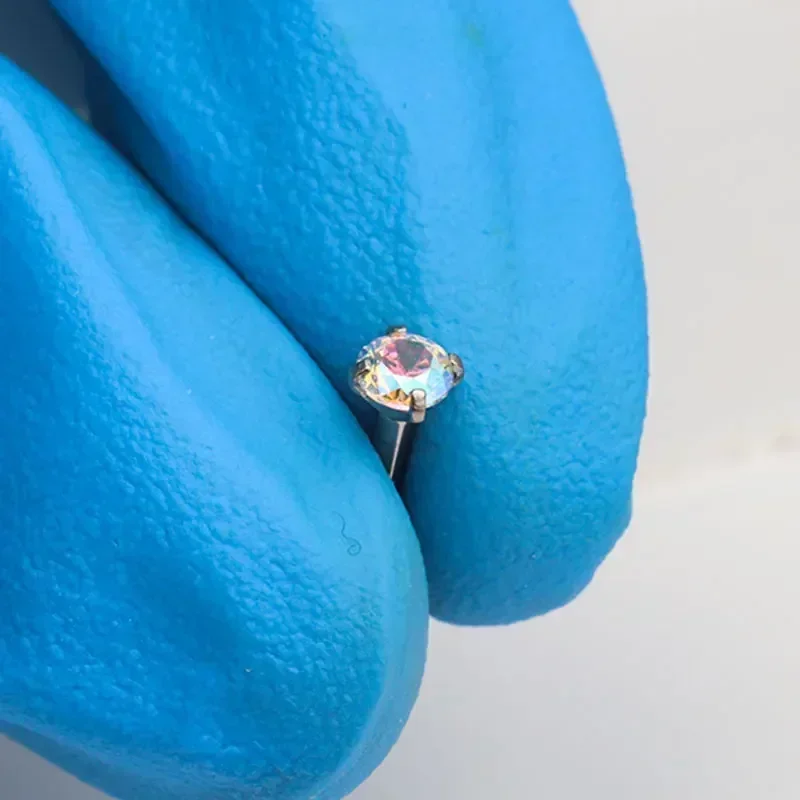 1Pcs G23 Titanium Piercing CZ  - Helix Cartilage Ring review and price