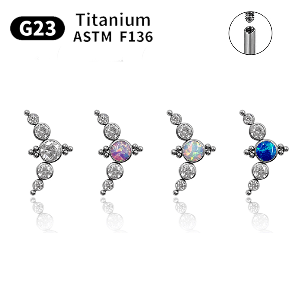 G23 Titanium stud earrings for - Body Jewelry Labret review and price