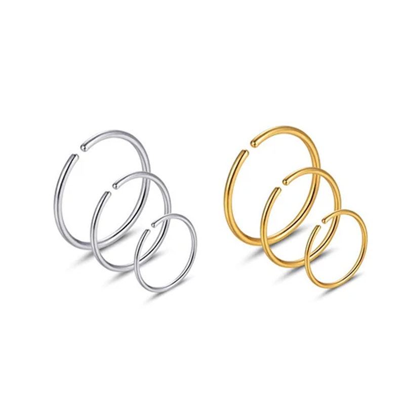 6pcs/lot Hypoallergenic Nose R - Helix Cartilage Ring review and price