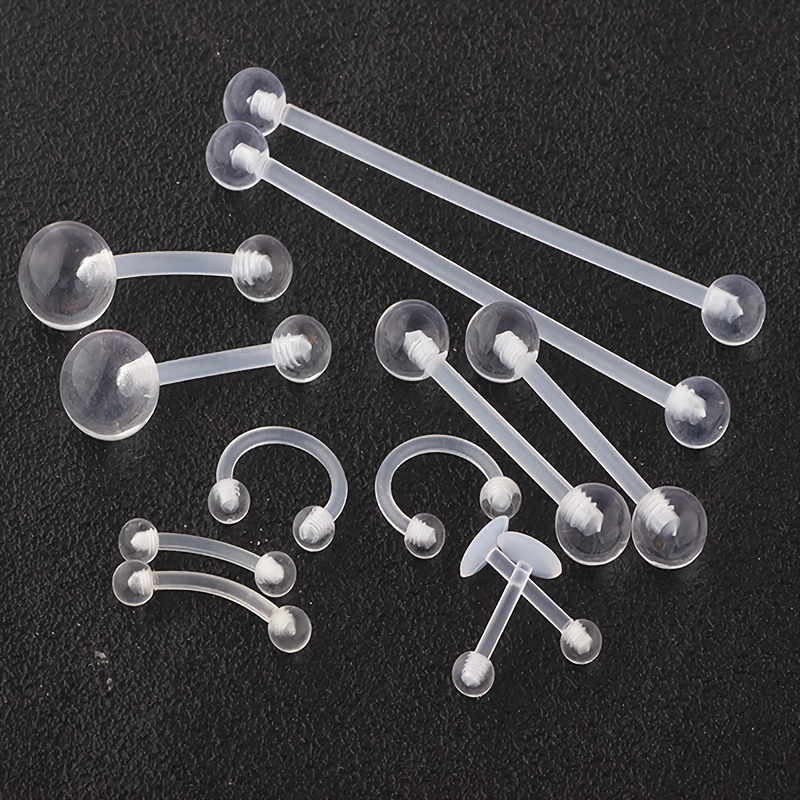 2pcs/12pcs Clear Retainers Pie - Body Jewelry Industrial review and price