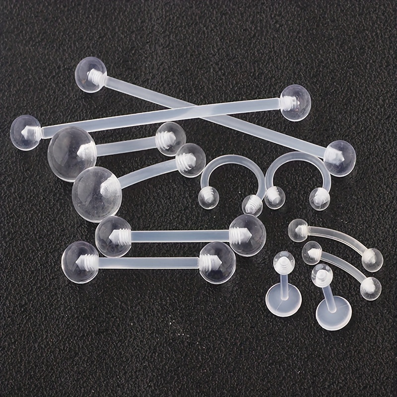 2pcs/12pcs Clear Retainers Pie - Body Jewelry Industrial review and price