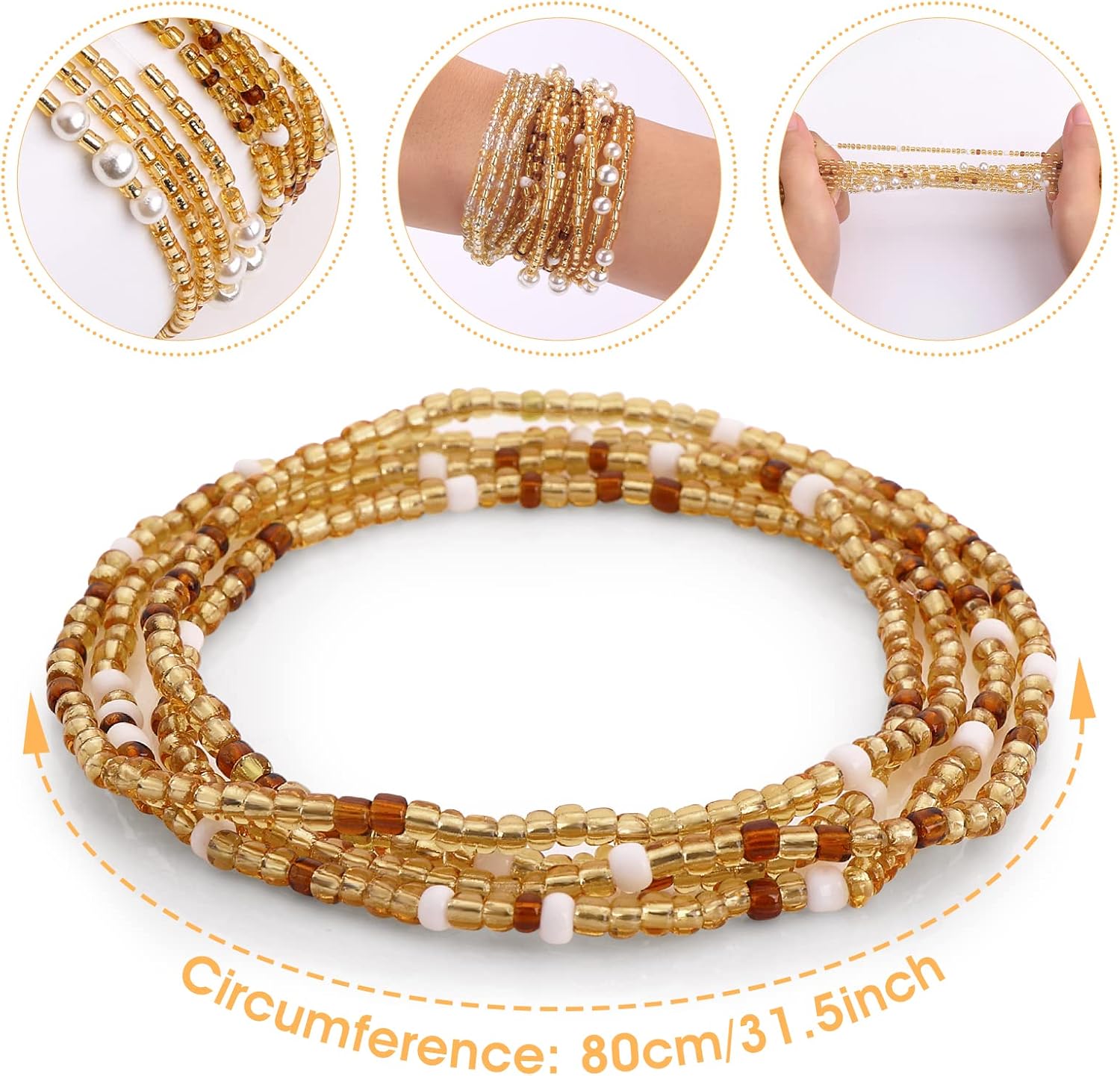 Waist Beads for Women Belly Be - Body Jewelry For Women review and price