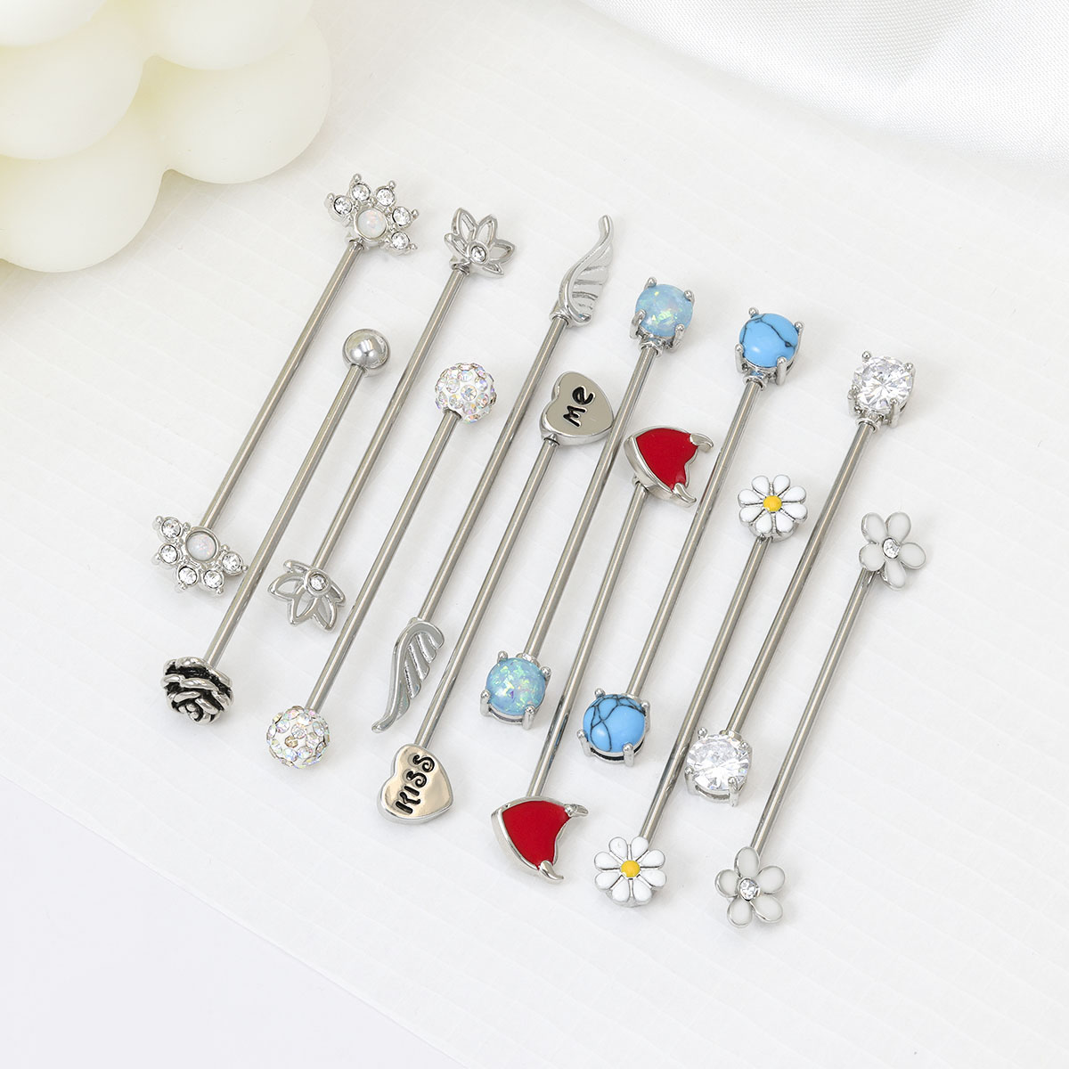 16G Arrows Hearts Industrial B - Body Jewelry Industrial review and price